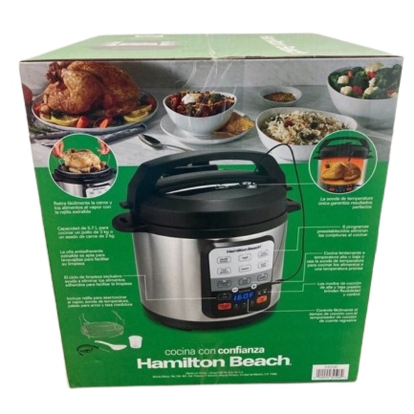 INSTANT POT Hamilton Beach Electric Pressure Cooker & Slow Cook - Picture 3 of 6